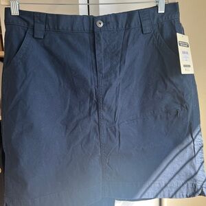 Duluth Trading Women’s Rootstock Gardening Skort Navy Blue Size 12 NWT Stretch